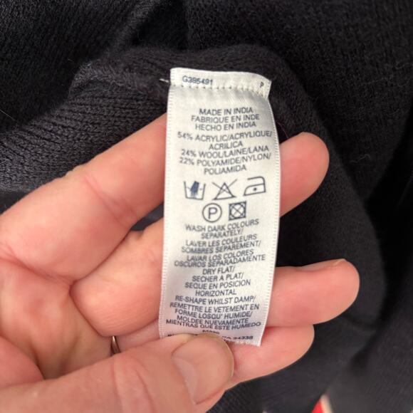 Vintage Y2K FCUK Jeans French Connection Retro Striped Full Zip Sweater Size XL - Picture 7 of 8